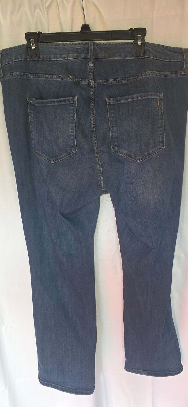 Vintage America Blues Women's Plus Size 20W Straight Leg Blue Jeans - Picture 4 of 7